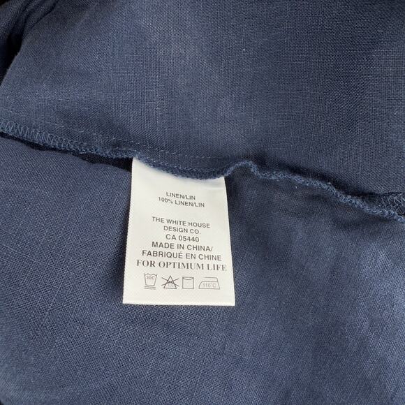 SYMPLI 100% Linen Sleeveless Top Sz XS Blue - Picture 4 of 4